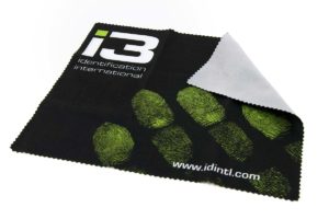 A photo of an i3 microfiber cloth