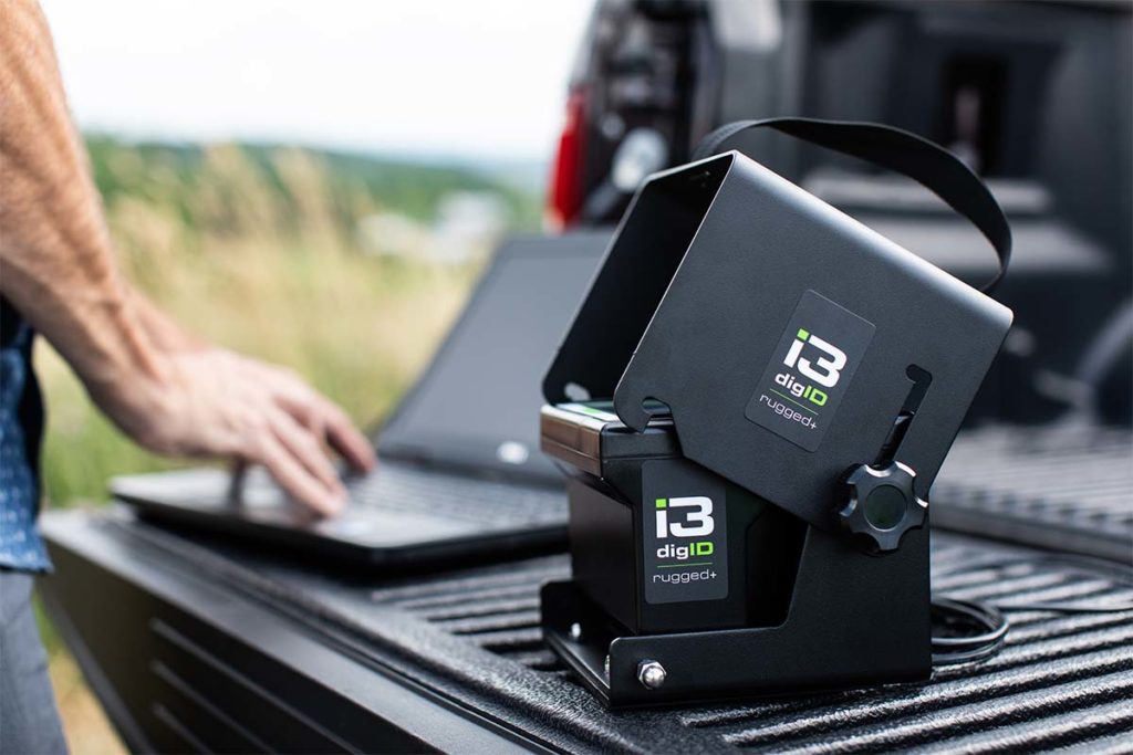 A photo of digID rugged+ on the bed of a truck