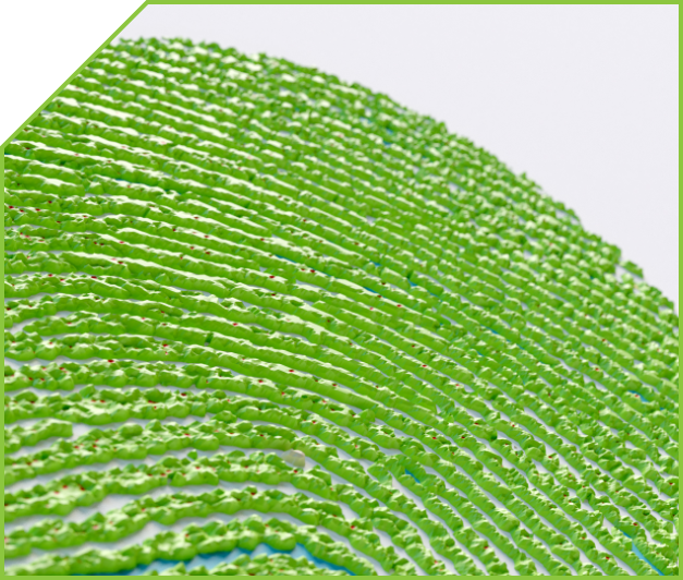 A closeup of a fingerprint